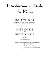 Introduction to the study of piano. Method by Roger Vuataz