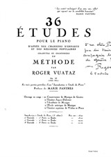 36 studies for piano, 1st part - Method by Roger Vuataz