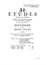 36 studies for piano, 2nd part - Method by Roger Vuataz