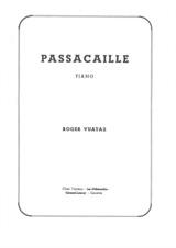 Passacaille for piano (1937)